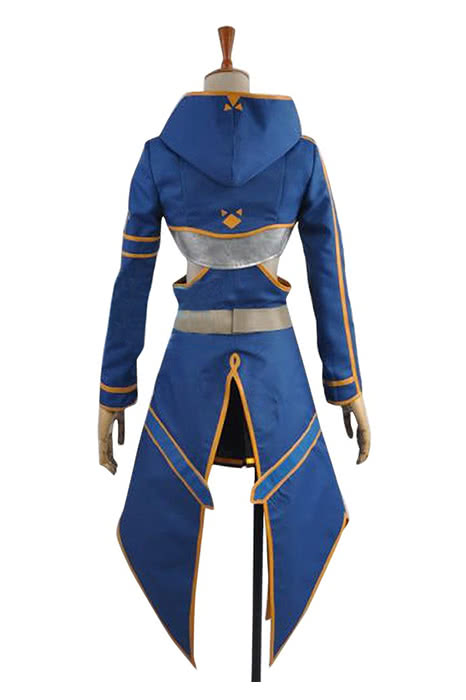Sword Art Online 2 Ghost Bullet Silica Blue Anime Cosplay Costume