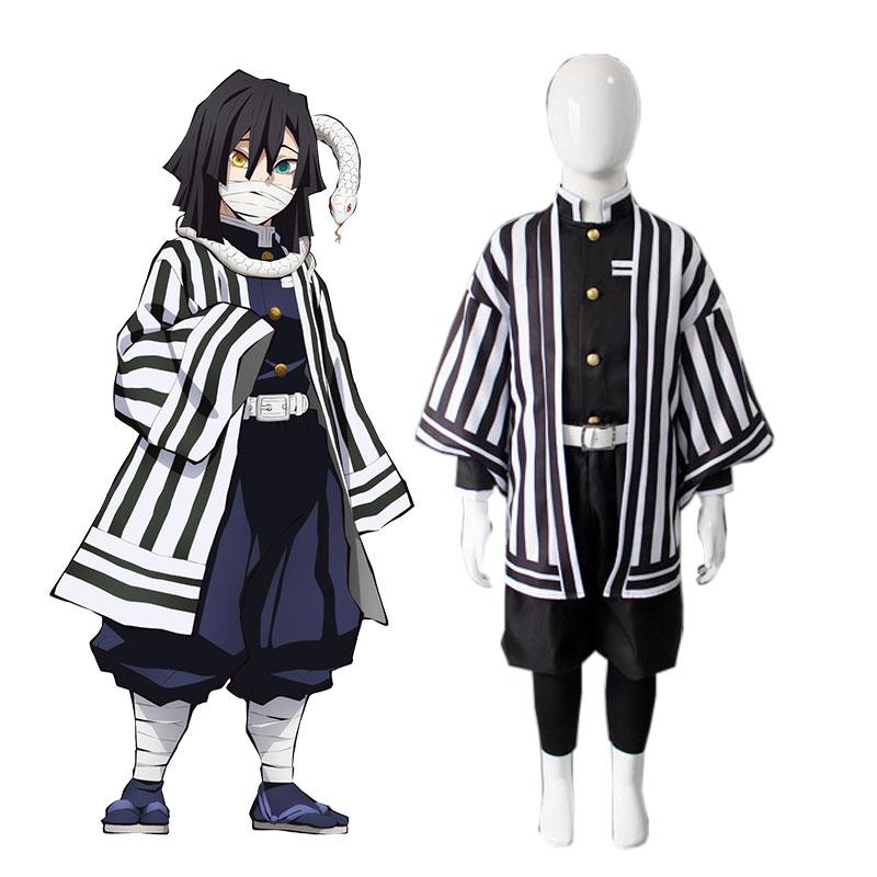 Kid Demon Slayer Iguro Obanai Uniform Cosplay Costume