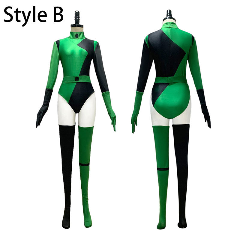 Kim Possible Shego Cosplay Costume