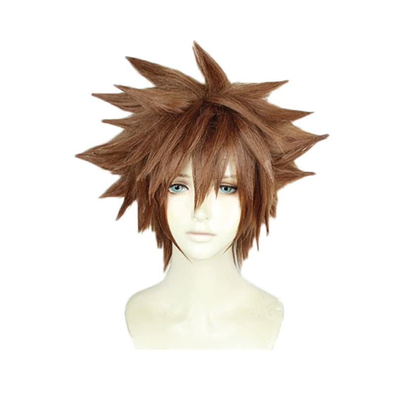 Kingdom Hearts Sora 3th Ver Short Brown Cosplay Costume