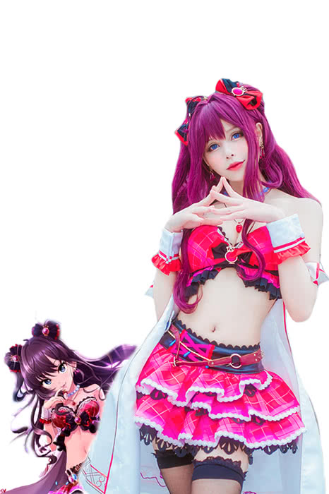pink,white