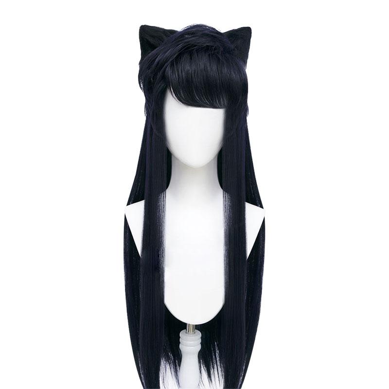 Komi Can't Communicate Komi Shouko Deep Blue Long Cosplay Wigs