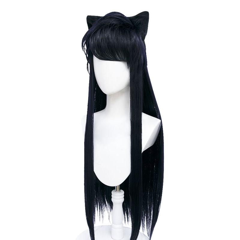 Komi Can't Communicate Komi Shouko Deep Blue Long Cosplay Wigs