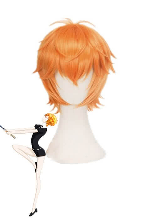 Land of the Lustrous Houseki no Kuni Zircon Short Orange Cosplay Wigs