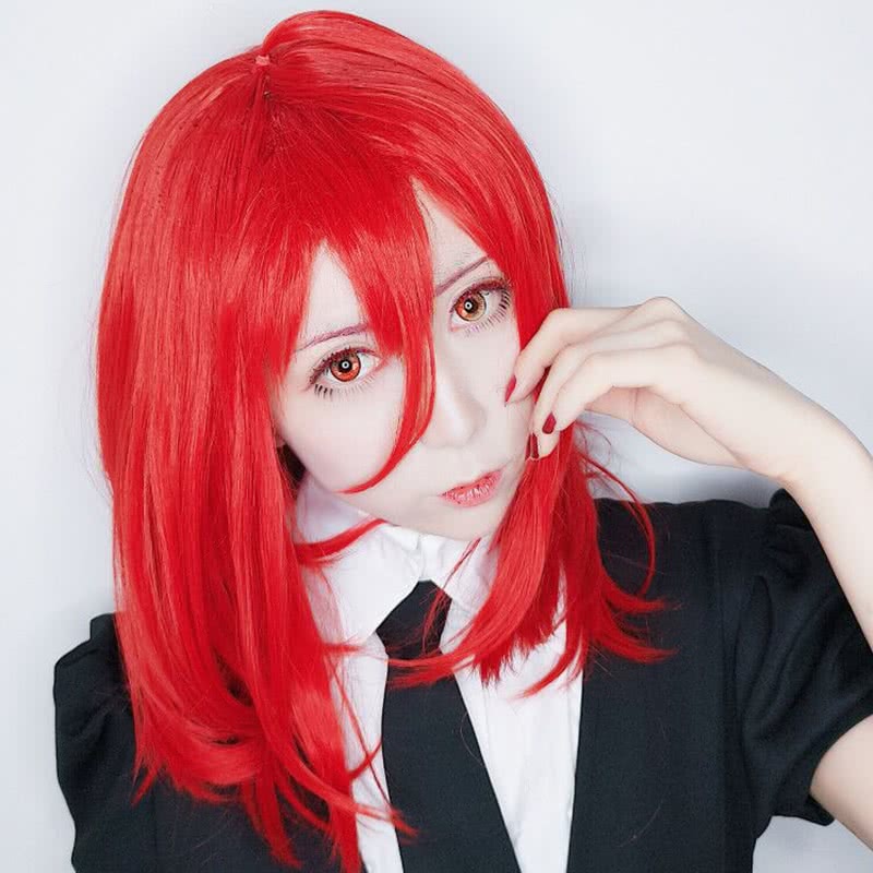 Houseki no Kuni Cinnabar Cosplay Wigs Anime Land of the Lustrous Long Red Costume Wigs