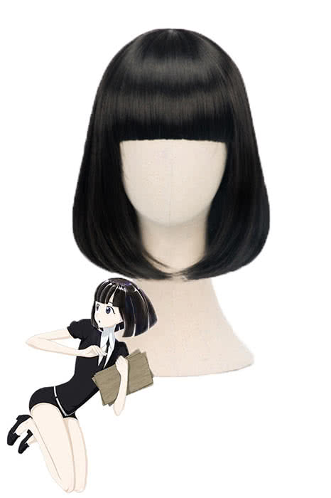 Land of the Lustrous Houseki no Kuni Obsidian Middle Black Cosplay Wigs