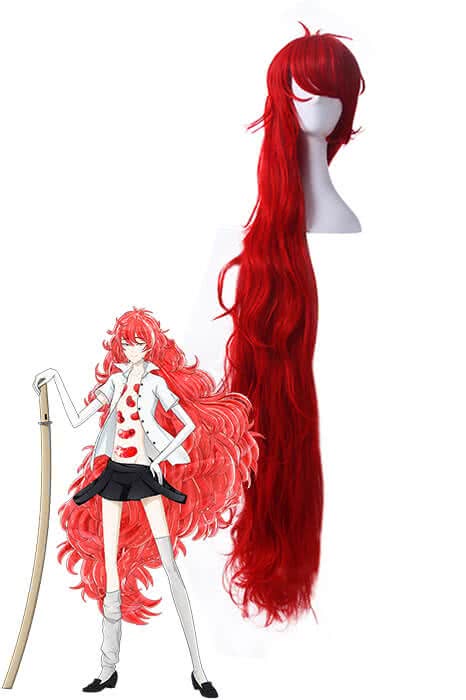Land of the Lustrous Houseki no Kuni Padparadscha Long Red Cosplay Wigs