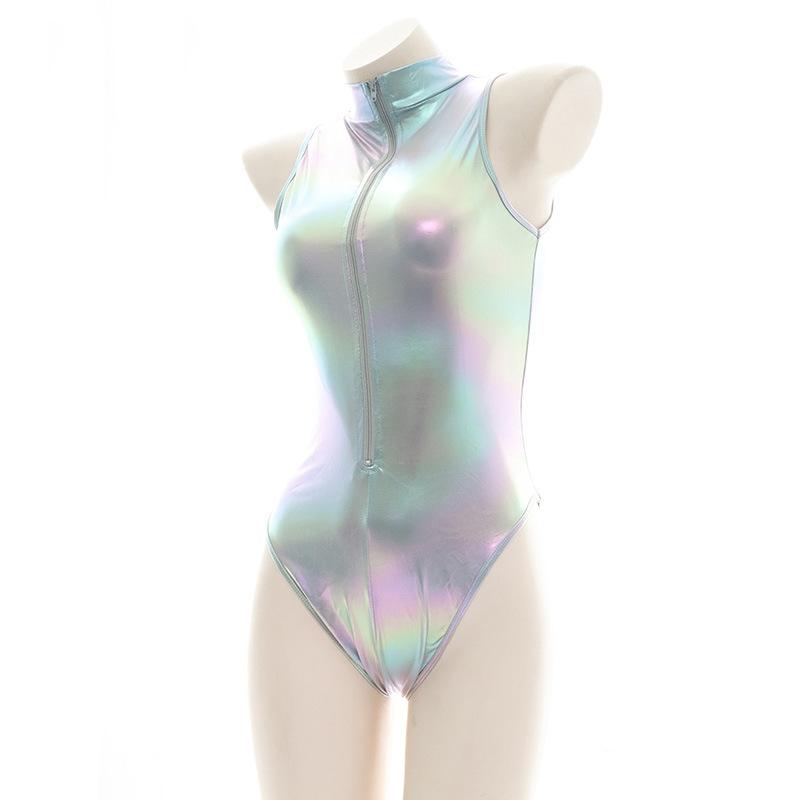 Laser Bodysuit 2 Color Swimsuit Cosplay Costume