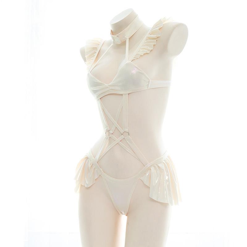 Sexy Backless Red Plush Cheongsam Cosplay Costume