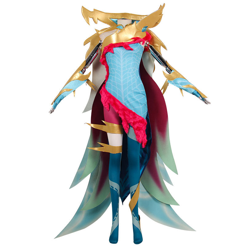 League Of Legends LOL Fae Dragon Ashe Cosplay Costume