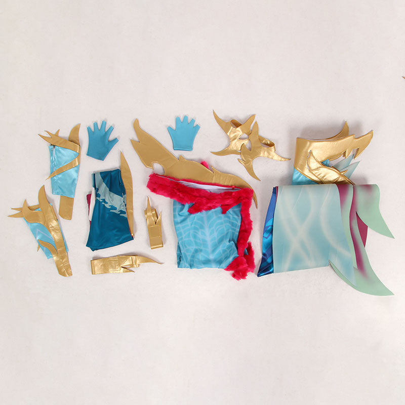 League Of Legends LOL Fae Dragon Ashe Cosplay Costume