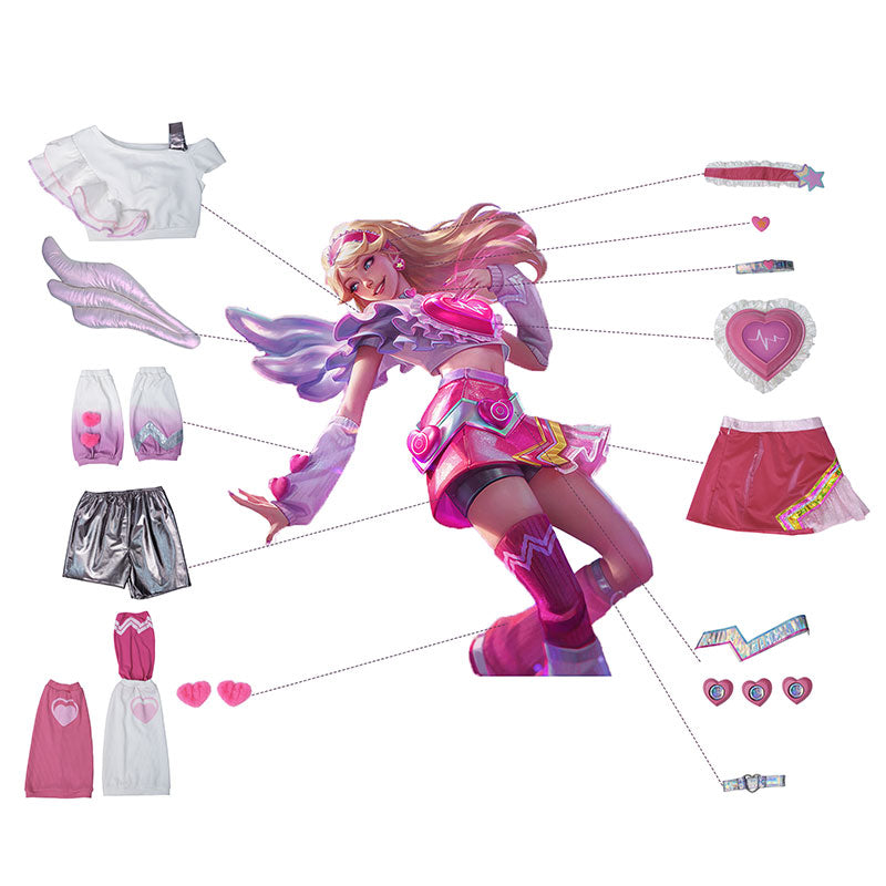 League Of Legends LOL Lovestruck Lux Cosplay Costume
