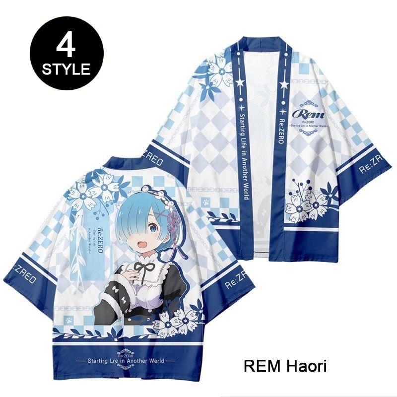 Life In A Different World From Zero Rem Haori T-shirt Cosplay Costume