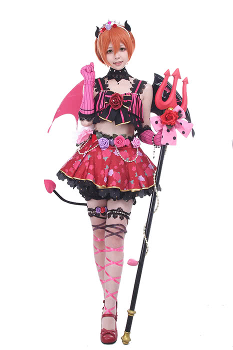 Love Live! Little Devil Costumes Rin Hoshizora Anime Cosplay Costumes