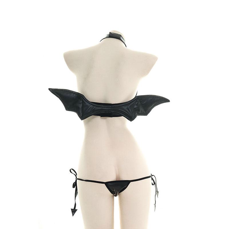 Little Devil Sexy Lingerie Black Suit Cosplay Costume