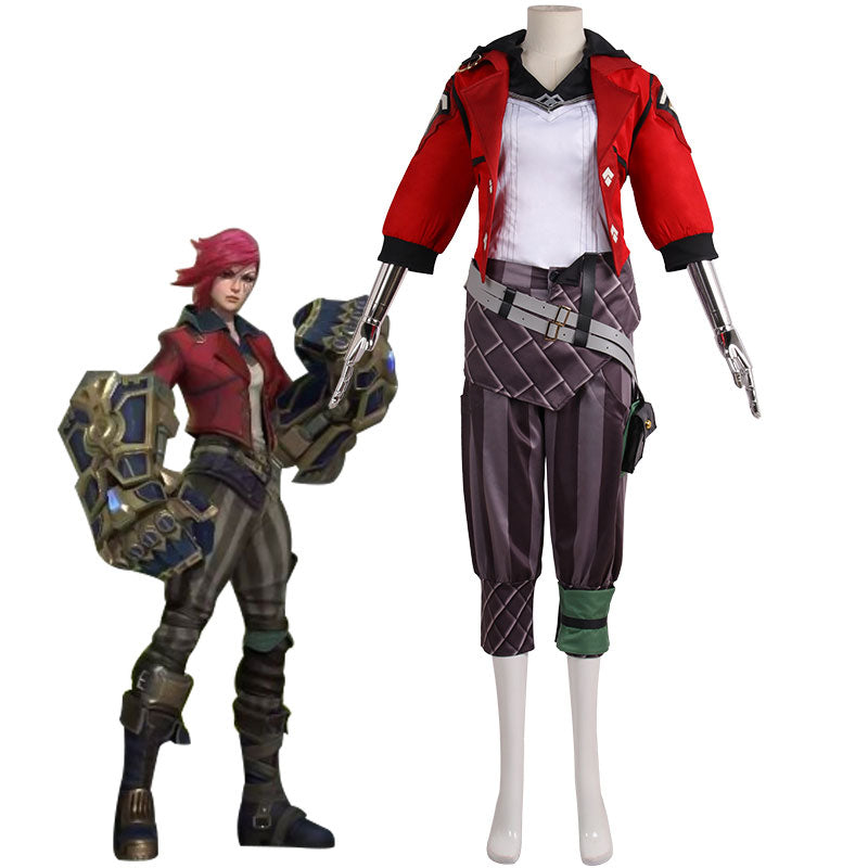LOL Arcane Vi Cosplay Costume