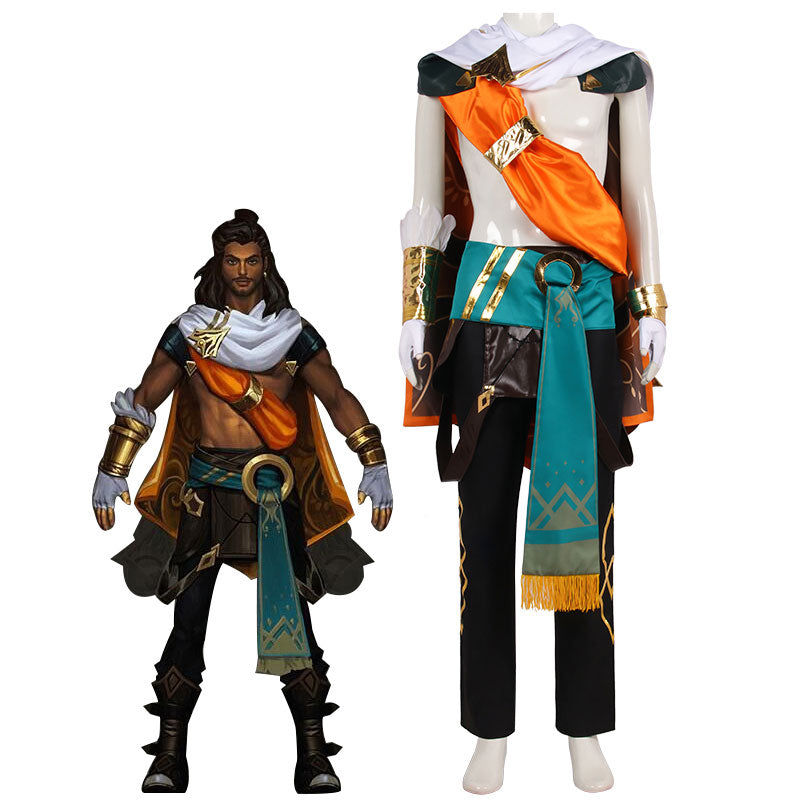 LOL League of Legends Akshan Cosplay Costume