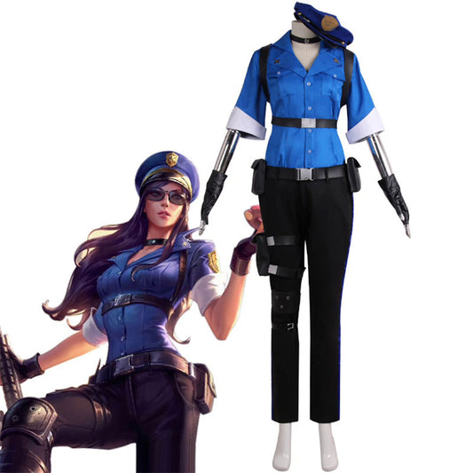 LOL Officer Caitlyn Cosplay Costume