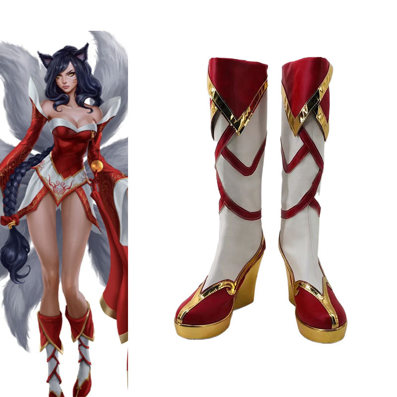 LOL the Nine-Tailed Fox Ahri Cosplay Shoes