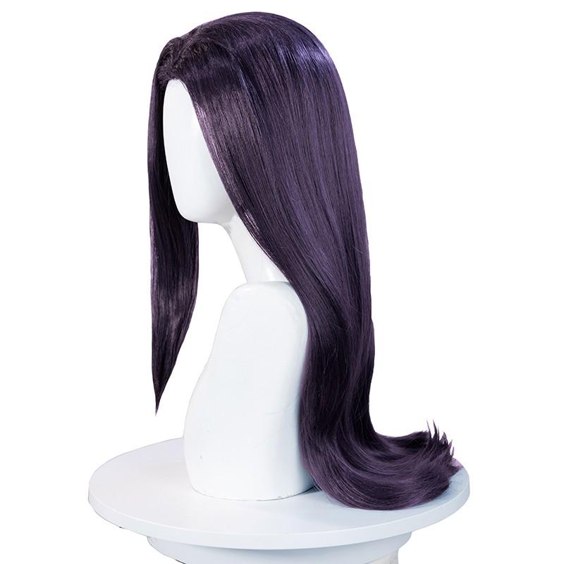 Anime LOL Arcane Caitlyn Plicewoman Purple Long Straight Cosplay Wigs