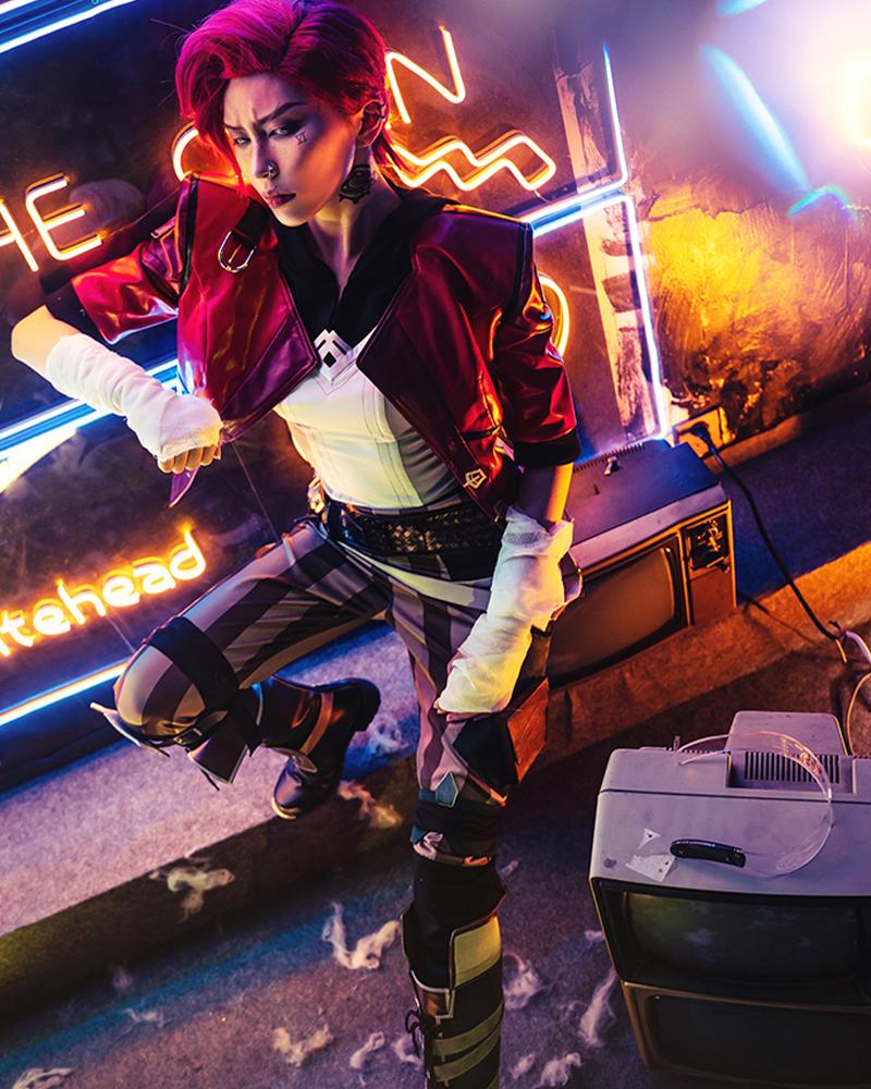 Anime LOL Arcane Vi Cosplay Costume