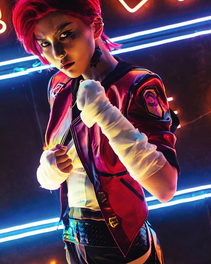 Anime LOL Arcane Vi Cosplay Costume