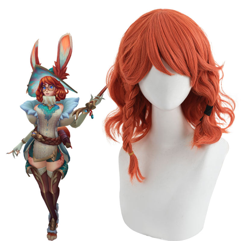 LOL Aurora Short Orange Cosplay Wig
