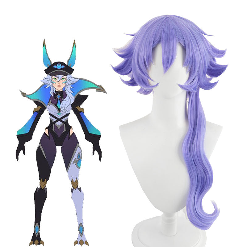 LOL Battle Bat Xayah Cosplay Wig