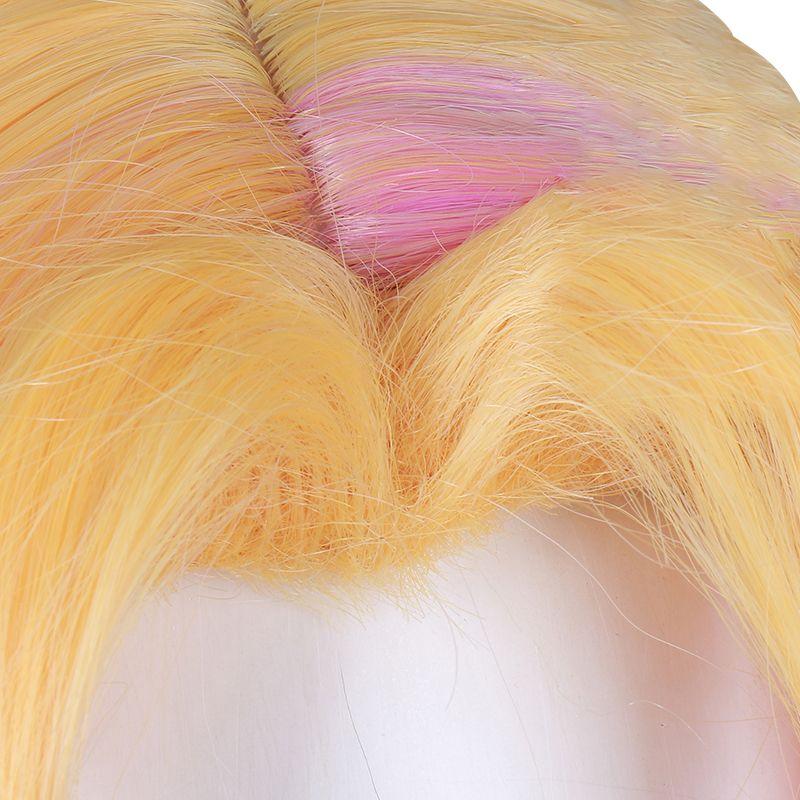 LOL Cafe Cutie Gwen Blonde Mixed Pink Ponytail Cosplay Wigs