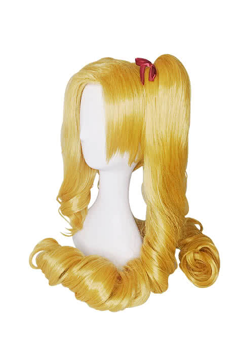 LOL Christmas Jinx Game Cosplay Wigs Long Gloden Woman Wigs