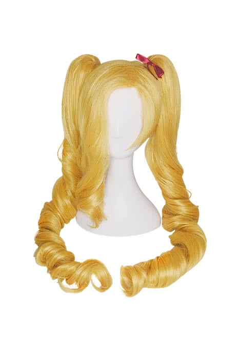 LOL Christmas Jinx Game Cosplay Wigs Long Gloden Woman Wigs