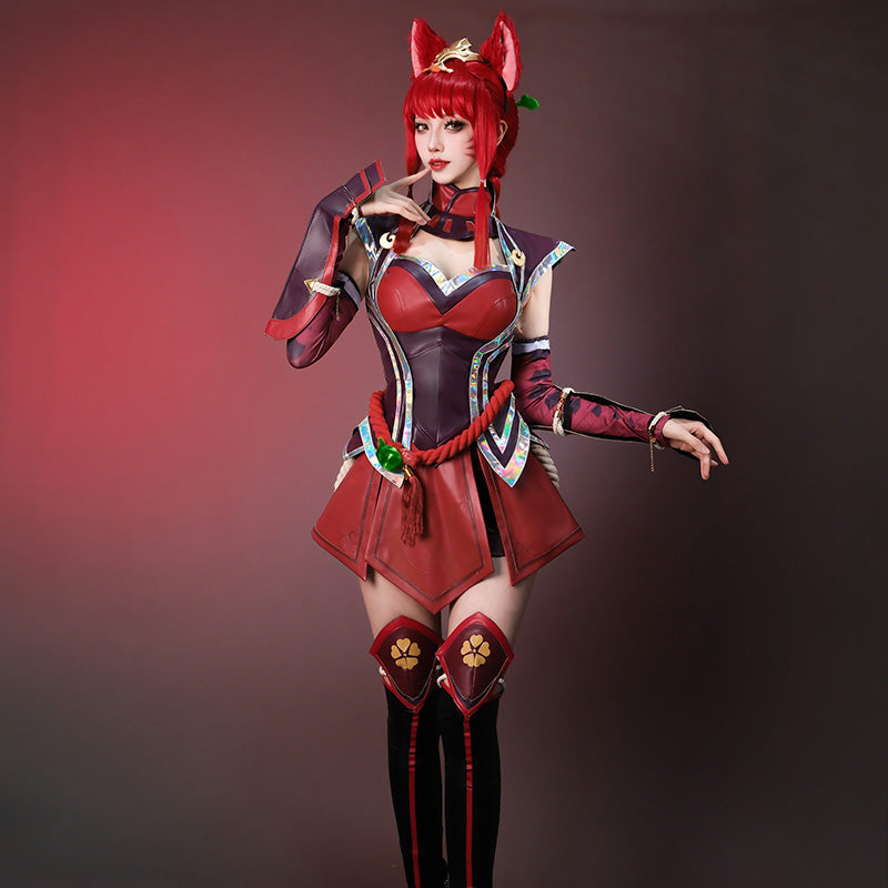 LOL Foxfire Ahri Cosplay Costume