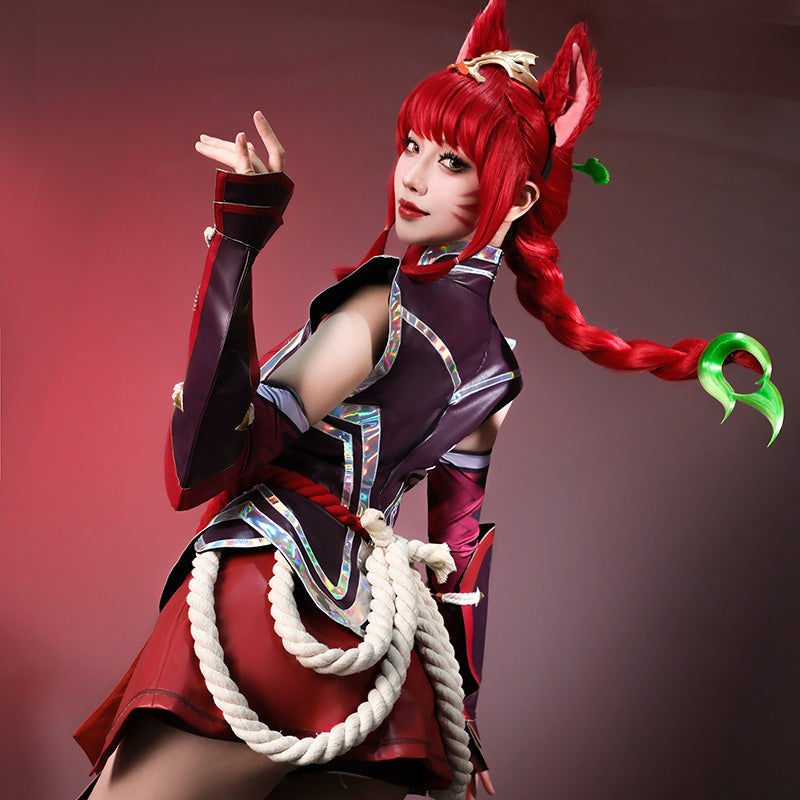 LOL Foxfire Ahri Cosplay Costume