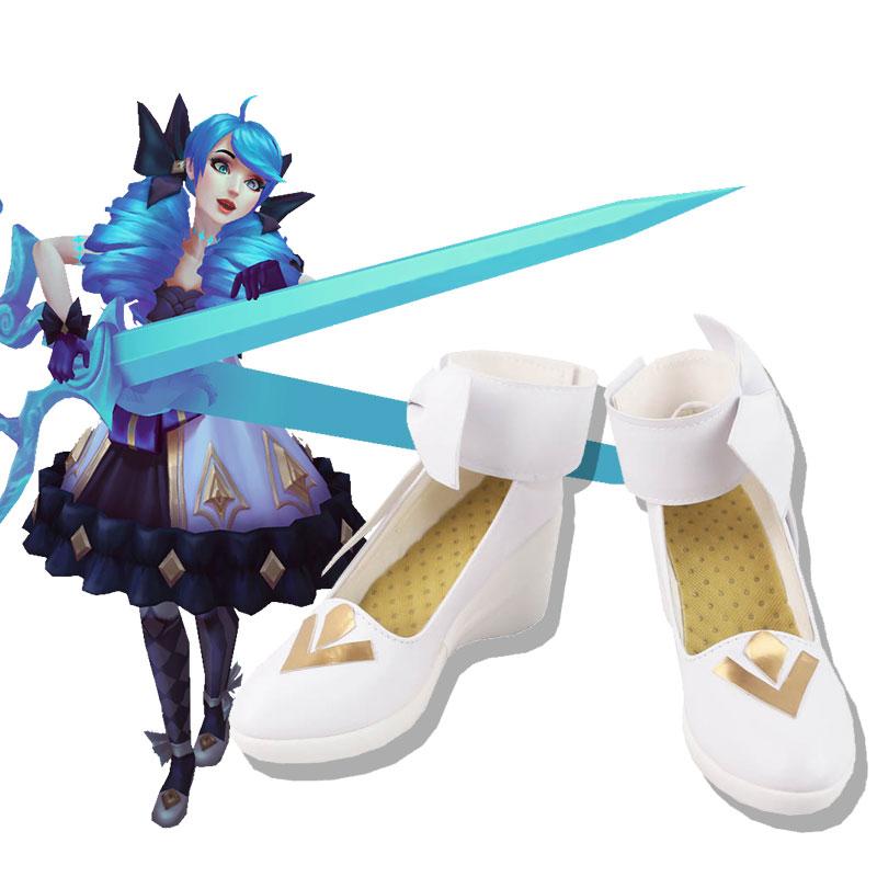 LOL Gwen Lolita White Cosplay Shoes
