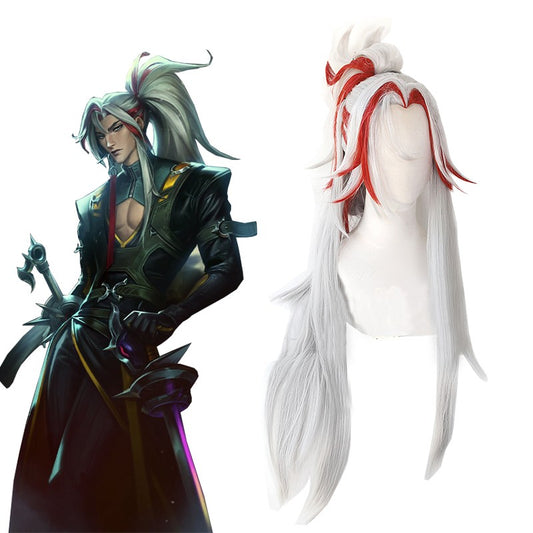 League Of Legends LOL Heartsteel Yone Grey Cosplay Wigs