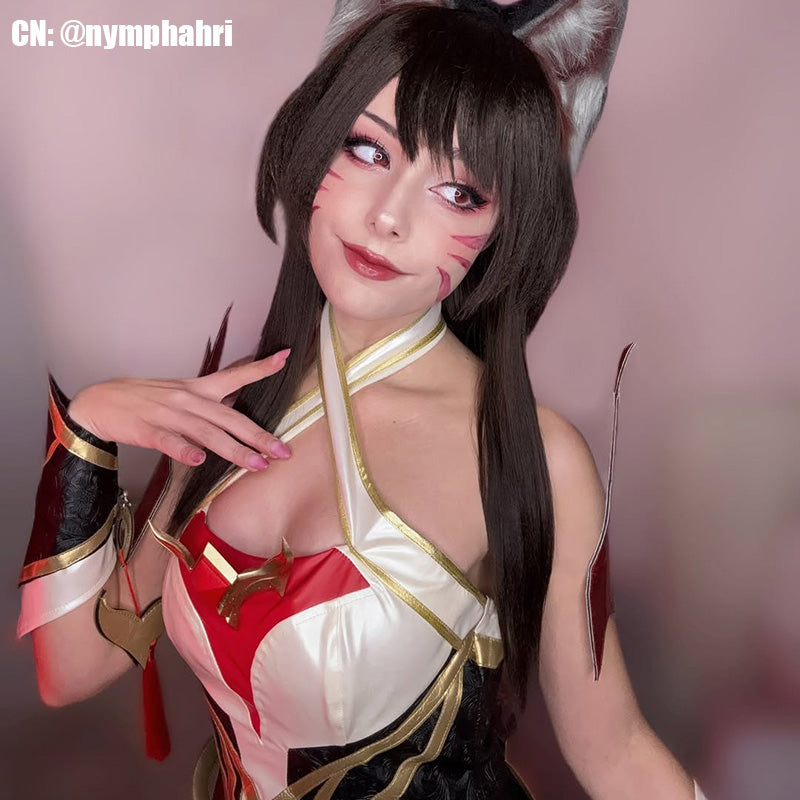 LOL Immortalized Legend Ahri Cosplay Costume
