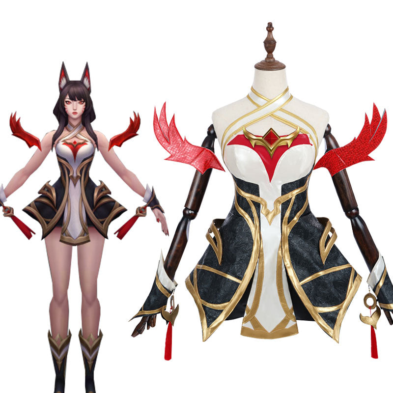 LOL Immortalized Legend Ahri Cosplay Costume