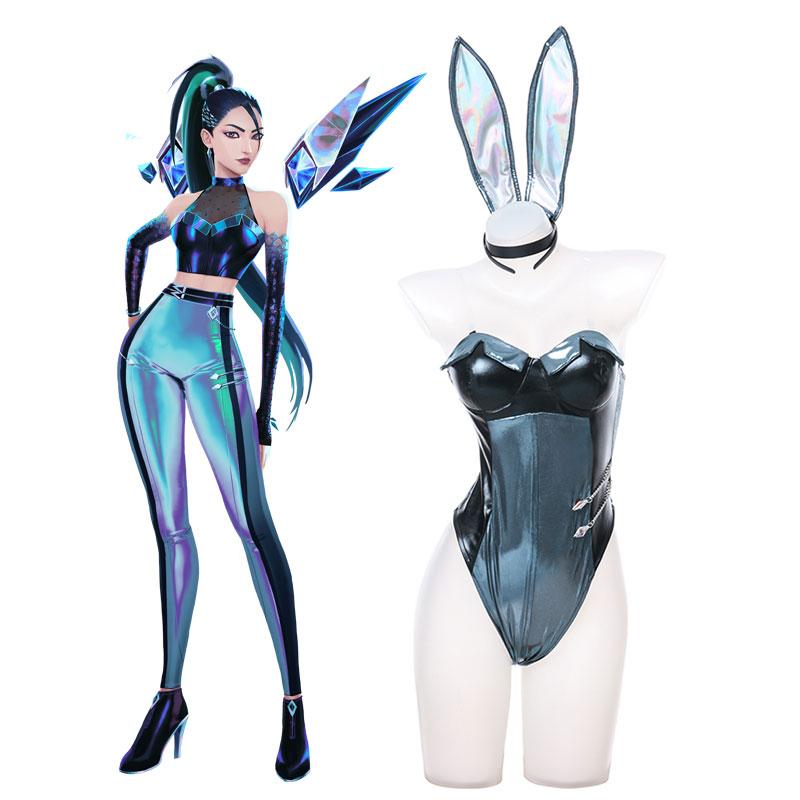 LOL KDA Kaisa Bunny Girl Cosplay Costume