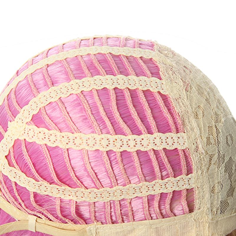 LOL KDA BADDEST Nine Tailed Fox Ahri Blond Mixed Pink Long Cosplay Wigs