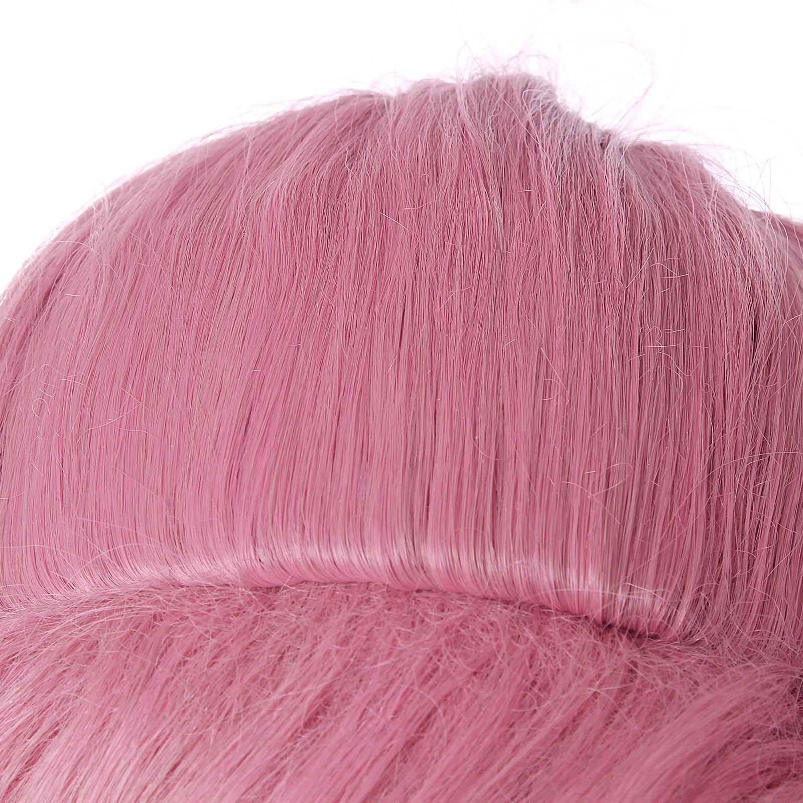 LOL KDA BADDEST Seraphine Pink Mixed Purple Long Ponytail Cosplay Wigs