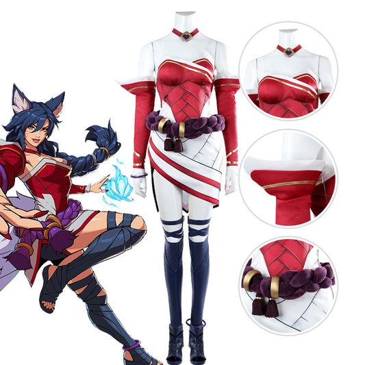 LOL League of Legends 2XKO Ahri Cosplay Costume