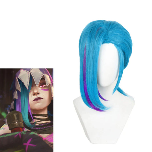 LOL League of Legends Arcane Season 2 Jinx Cosplay Wig