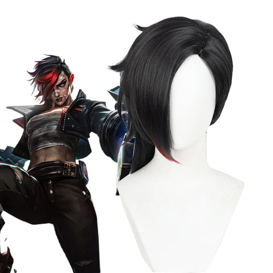 LOL League of Legends Arcane Season 2 Vi Cosplay Wig