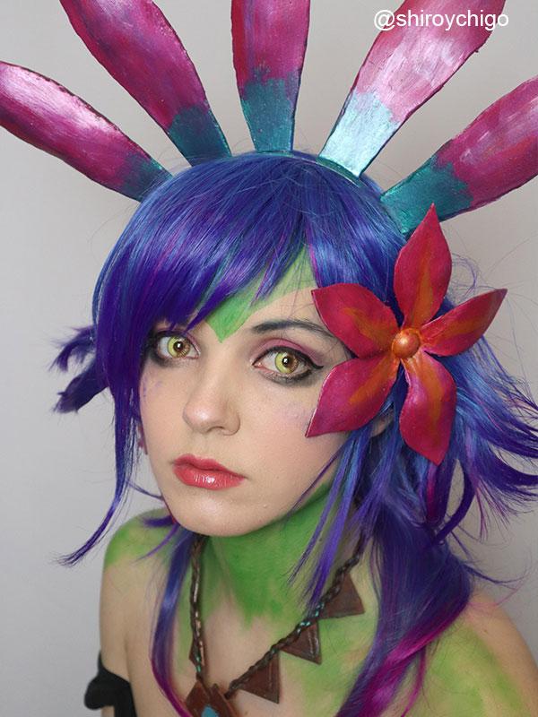 LOL Neeko Mixed Color Cosplay Wigs