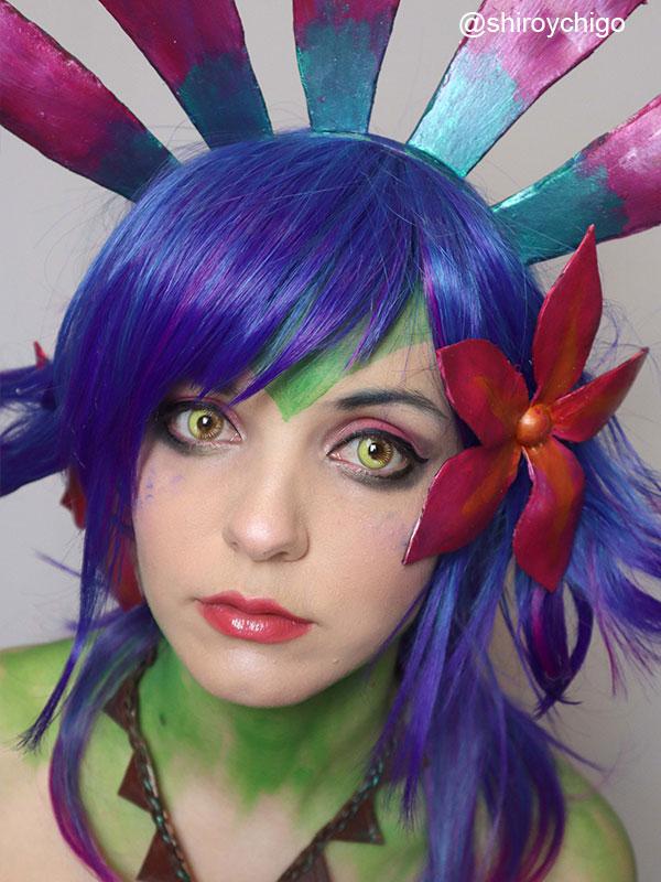 LOL Neeko Mixed Color Cosplay Wigs