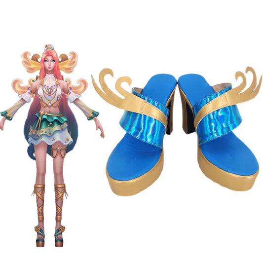 LOL Ocean Song Seraphine Cosplay Shoes
