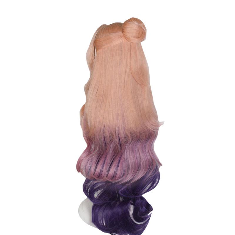 LOL Ocean Song Seraphine Mixed Color Purple Long Cosplay Wigs Halloween wig