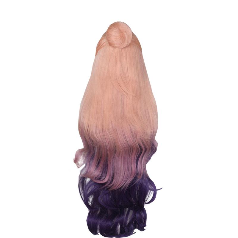 LOL Ocean Song Seraphine Mixed Color Purple Long Cosplay Wigs Halloween wig