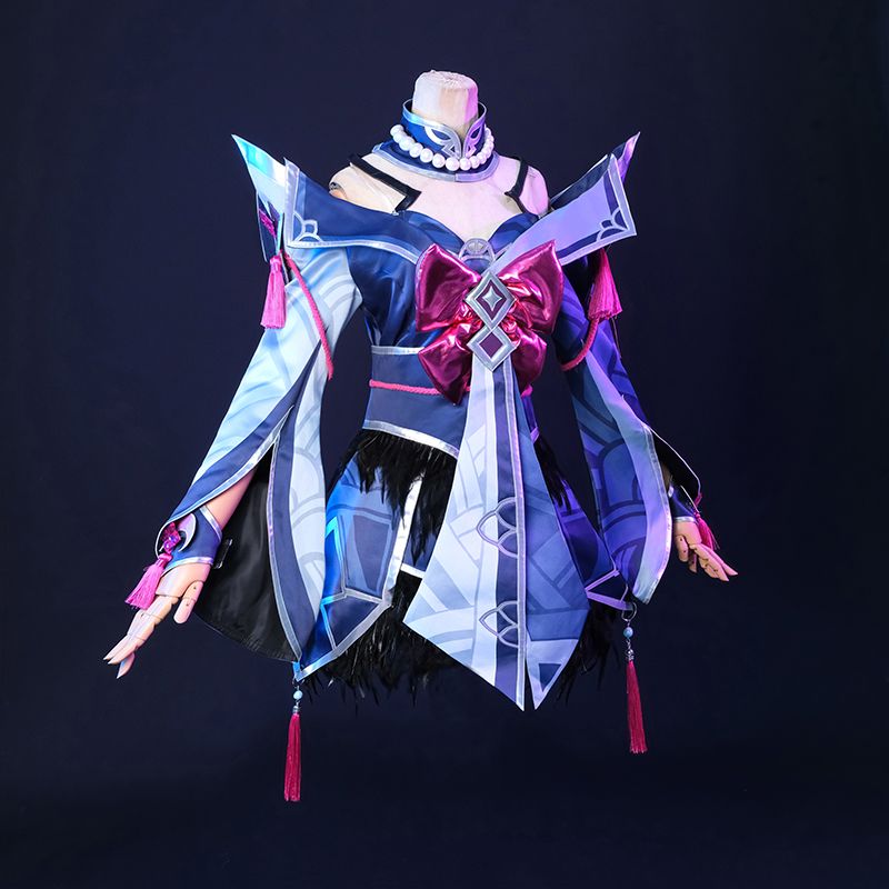 lol Snow Moon Ahri Cosplay Costume