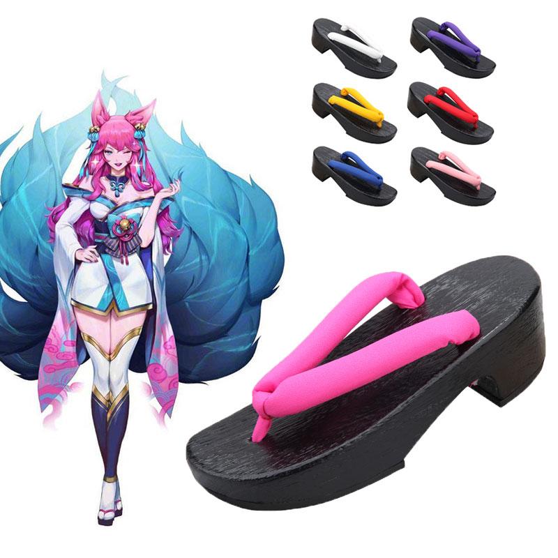 LOL Spirit Blossom Ahri Geta 8 Color Cosplay Shoes
